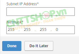 config Subnet IP Address