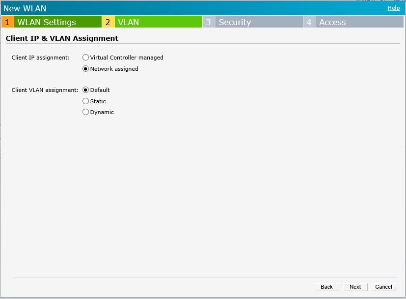 VLAN setting