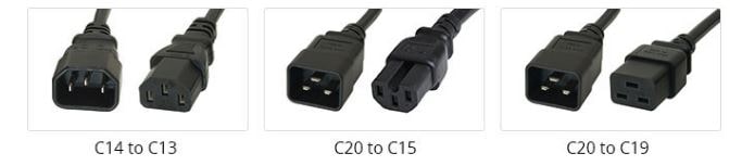 C13-C14 C15-C20 C19-C20 power cord