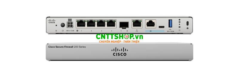 Cấu hình phần cứng và mặt trước sau của Cisco CSF220-ASA-K9