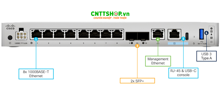 CSF1220CX-TD-K9 là thiết bị tường lửa thế hệ mới của Cisco, tích hợp nền tảng bảo mật cao cấp Cisco Threat Defense. Cung cấp kết nối tốc độ cao 10G đến mạng khác hoặc router cùng băng thông tường lửa 15 Gbps