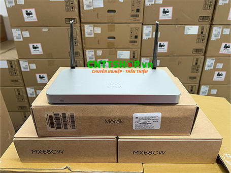 Cisco Meraki MX68CW-HW-WW Security and SD-WAN, Integrated Wi-Fi and LTE