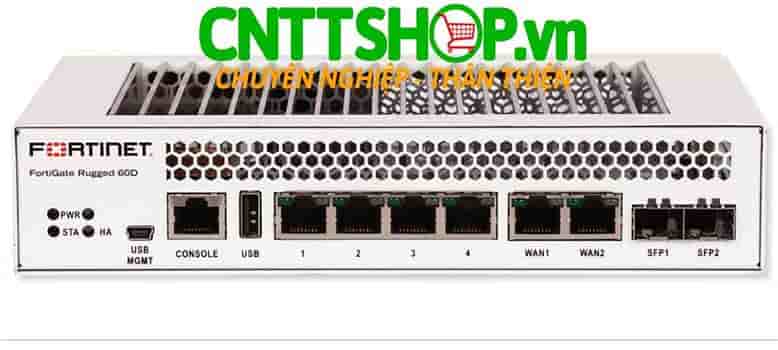 Fortinet FGR-60D-BDL-950-12 FortiGate-Rugged-60D 24x7 UTM Protection 1 Year