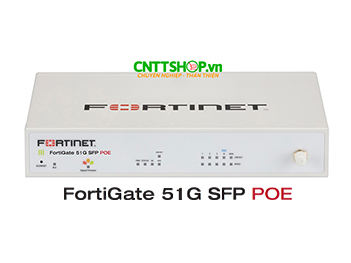 FG-51G-SFP-POE Firewall FortiGate 2x WAN, 3x 1GE PoE+, 64GB SSD