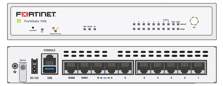 Firewall FortiGate FG-70G-BDL-950-60