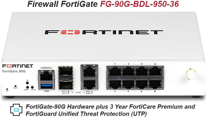 Tường lửa firewall fortigate FG-90G-BDL-950-36