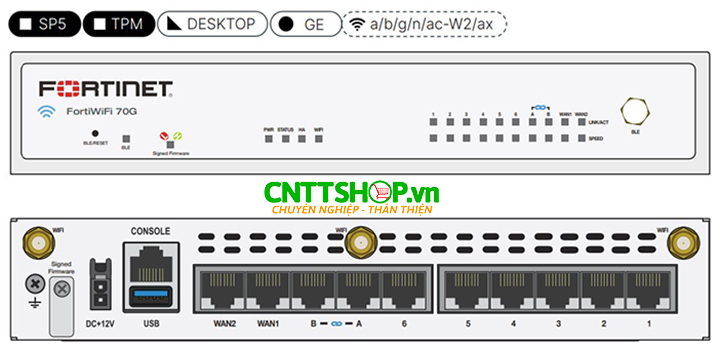 FortiWiFi FWF-70G-S-BDL-950-36