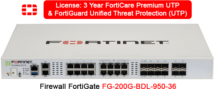 Firewall Fortinet FG-200G-BDL-950-36 License 3 Year