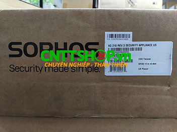 XG 210 HW Sophos XG 210 Rev. 3 XG21T3HUS Appliance with 6 GE ports, 1 expansion bay