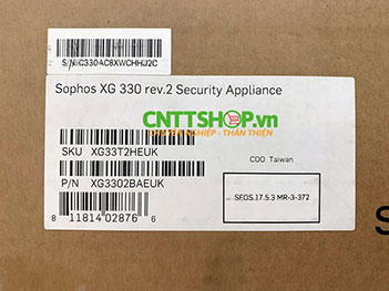 XG 330 HW Sophos XG 330 Rev. 2 XG33T2HUS Appliance with 8 GE ports, 1 expansion bay