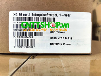 XG 86 HW Sophos XG 86 Rev. 1 XG8BTCHEK Appliance with 4 GE ports, Flash memory Base License