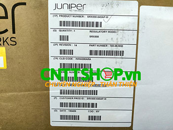 Firewall Juniper SRX550-645AP-M 6x 1 GbE ports, 4x GbE SFP ports, dual PS slots and fans