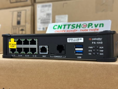 Firewall Palo Alto™ PAN-PA-440 (PA-440) Tường Lửa Bảo Mật Tích Hợp AI và ML
