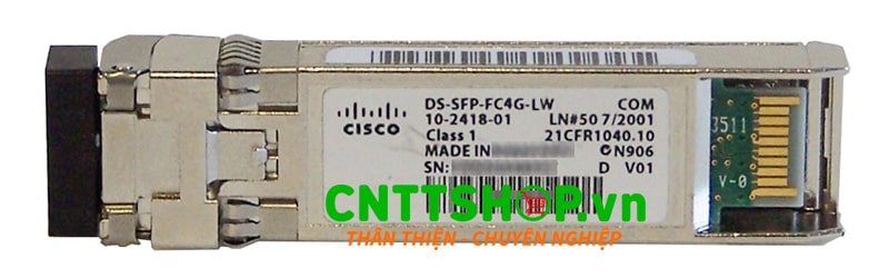 Cisco DS-SFP-FC4G-LW Fibre Channel SFP Modules.