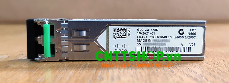 Module quang Cisco GLC-ZX-SMD= SFP Transceiver 1000BASE-ZX, 1550nm, DOM, Single mode, 70km