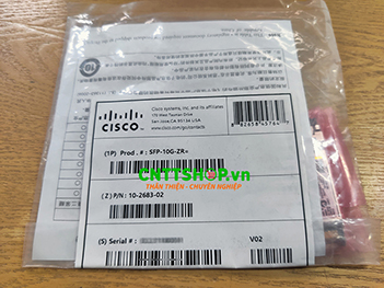 Cisco SFP-10G-ZR SFP+ for SMF 1550-nm LC duplex 80km