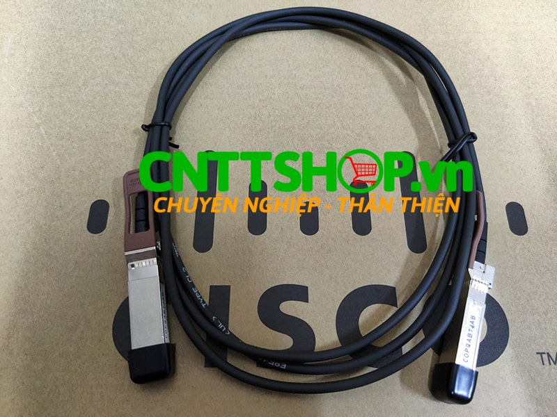 Cable DAC Cisco SFP-H10GB-CU2M 10GBASE-CU SFP+ direct attach copper Cable 2 Meter, passive