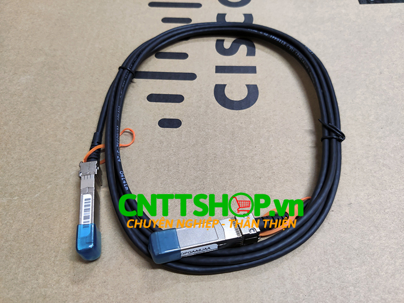 Cable DAC Cisco SFP-H10GB-CU3M 10GBASE-CU SFP+ direct attach copper Cable 3 Meter, passive