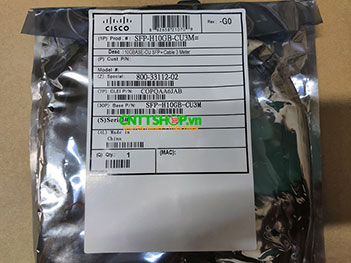 Cable DAC Cisco SFP-H10GB-CU3M 10GBASE-CU SFP+ 3 Meter passive