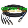 W4T3V Dell Networking Cable 40GbE QSFP+ to 4 x 10GbE SFP+ Passive Copper Breakout Cable 7 m W4T3V Dell Networking Cable 40GbE QSFP+ to 4 x 10GbE SFP+ Passive Copper Breakout Cable 7 m