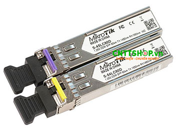 Mikrotik S-4554LC80D Pair of SFP 1.25G, 80km, Single LC-connectors