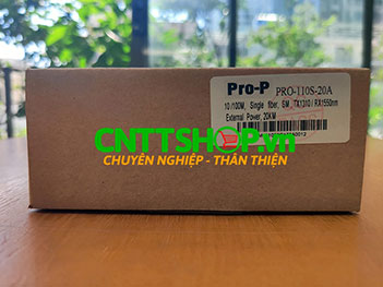 PRO-110S-20A Media converter 10/100M, single fiber, Tx1310nm/Rx1550nm