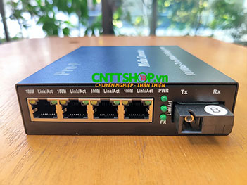 PRO-114S-20B 4x 10/100Base-Tx to 100Base-Fx Converter.