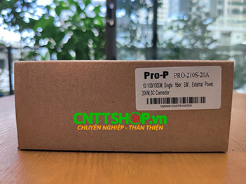 PRO-210S-20A Media Converter  10/100/1000, SMF, TX1310/RX1550nm, 20KM