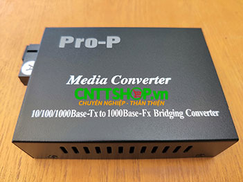 PRO-210S-20A Media Converter  10/100/1000, SMF, TX1310/RX1550nm, 20KM