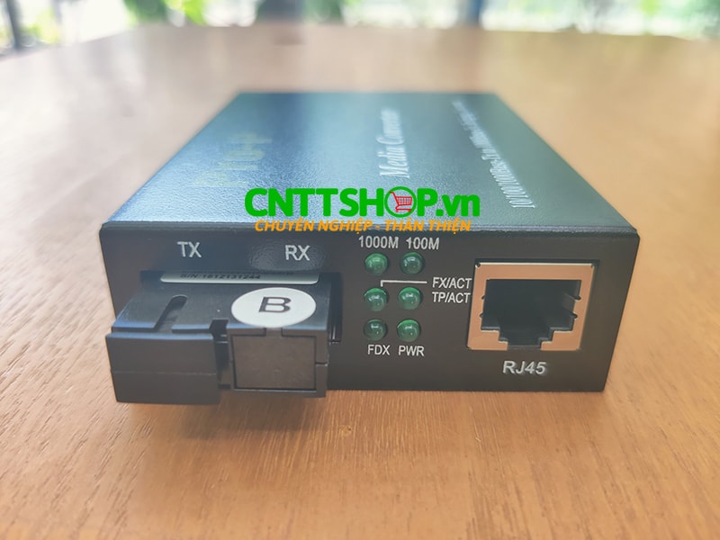 Bộ chuyển đổi quang điện Media Converter PRO-210S-20B 10/100/1000M, Single Fiber, Single Mode, TX1550/RX1310nm, 20KM