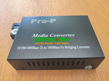 PRO-210S-20B Media Converter  10/100/1000, SMF, TX1550/RX1310nm, 20KM