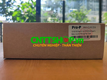 PRO-214S-20A Media converter 4x 10/100/1000 Base-Tx to Base-Fx, 20km.