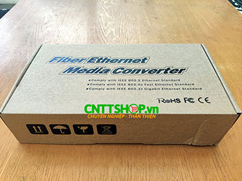 PRO-220M-2 Media Converter 10/100/1000M double fiber, 2km.