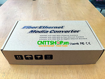 PRO-220S-20 Media converter 10/100/1000Mbps  Doule Fiber SM Exxternal Power  20KM