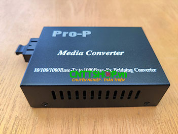 PRO-220S-20 Media converter 10/100/1000Mbps  Doule Fiber SM Exxternal Power  20KM
