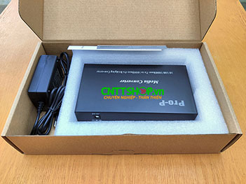 PRO-2224-SFP Media Converter 4 x 1000 Base-Tx to 2x 1000 Base-Fx