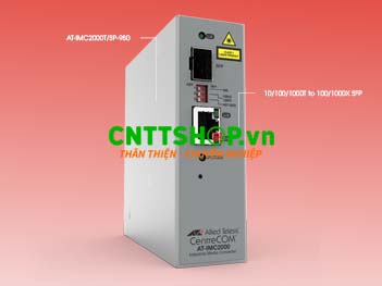 Allied Telesis AT-IMC2000T/SP-980 10/100/1000T to 100/1000X SFP, TAA, I-Temp