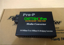 PRO-120S-40 Media Converter 10/100M Double Fiber, Exernal Power, SM, 40KM