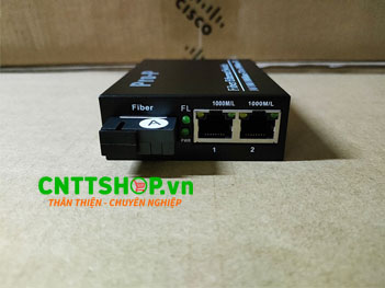 PRO-212S-20A Media Converter 2 x 10/100/1000Base-TX/1 x FX, single fiber, 20km