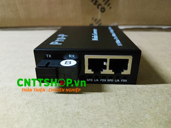 PRO-212S-20B Media Converter 2 x 10/100/1000Base-TX/1 x FX, single fiber TX=1550nm