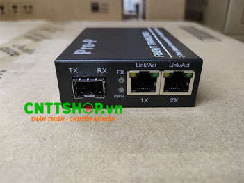PRO-222-SFP 2 x 10/100/1000Base-TX + 1 x GE SFP Port , without SFP transceiver inside