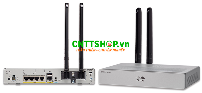 C1101-4PLTEP Router Cisco ISR, 1X WAN GE, 4x LAN, LTE CAT6