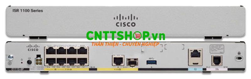 C1113-8P Router Cisco ISR, 1x WAN GE/SFP combo, 8x LAN Ports