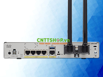 C1101-4PLTEP Router Cisco ISR, 1X WAN GE, 4x LAN, LTE CAT6