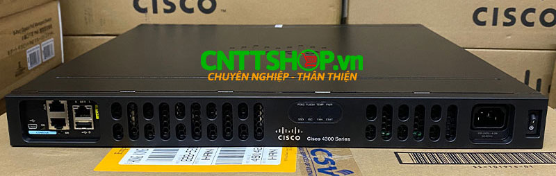 Router ISR4331/K9 Cisco ISR 4331 (3 GE, 2 NIM, 1 SM, 4 GB FLASH, 4 GB DRAM