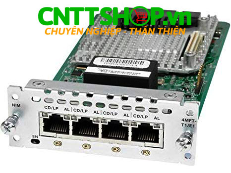 NIM-4MFT-T1/E1 Cisco 4 port Multiflex Trunk Voice/Clear-channel Data T1/E1 Module