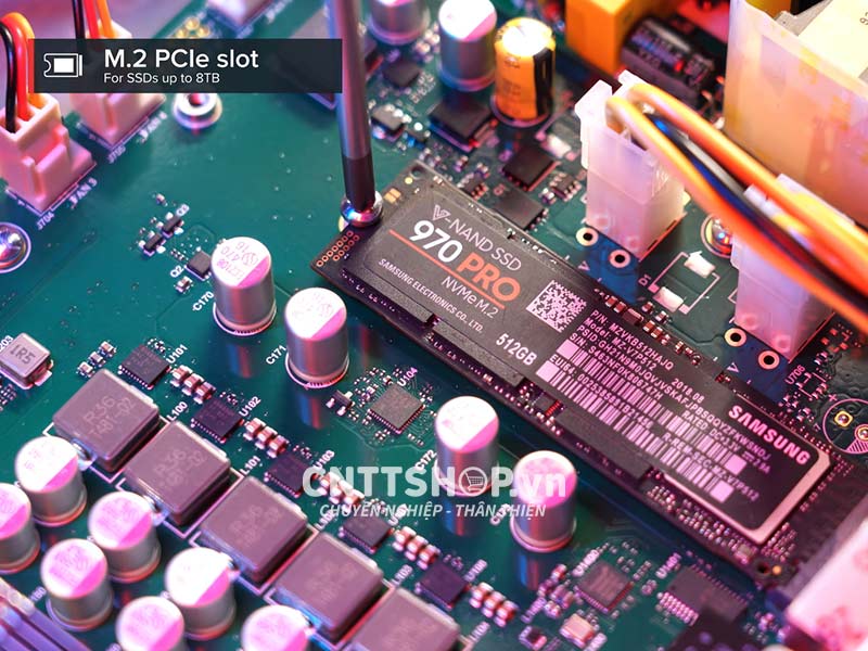 Khe cắm M.2 PCIe trên Router Mikrotik CCR2116-12G-4S+