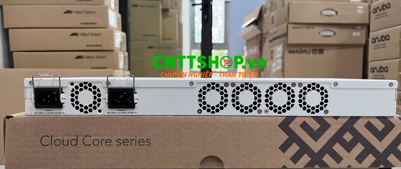 Thiết kế mặt sau Router MikroTik CCR2116-12G-4S+