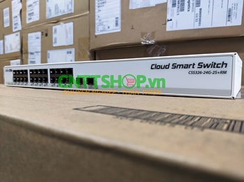 Switch Mikrotik CSS326-24G-2S+RM 24x 1GbE, 2x SFP+ 10GbE port, Adapter 24V 1.2A