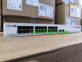 Switch Mikrotik CSS326-24G-2S+RM 24x 1GbE, 2x SFP+ 10GbE port, Adapter 24V 1.2A
